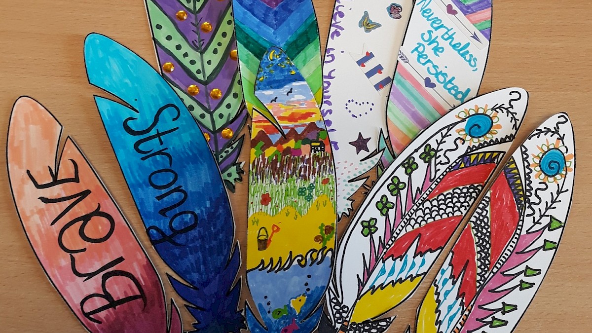 Example of some of the feathers