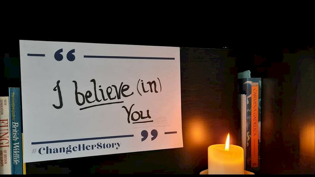 #ChangeHerStory Placards