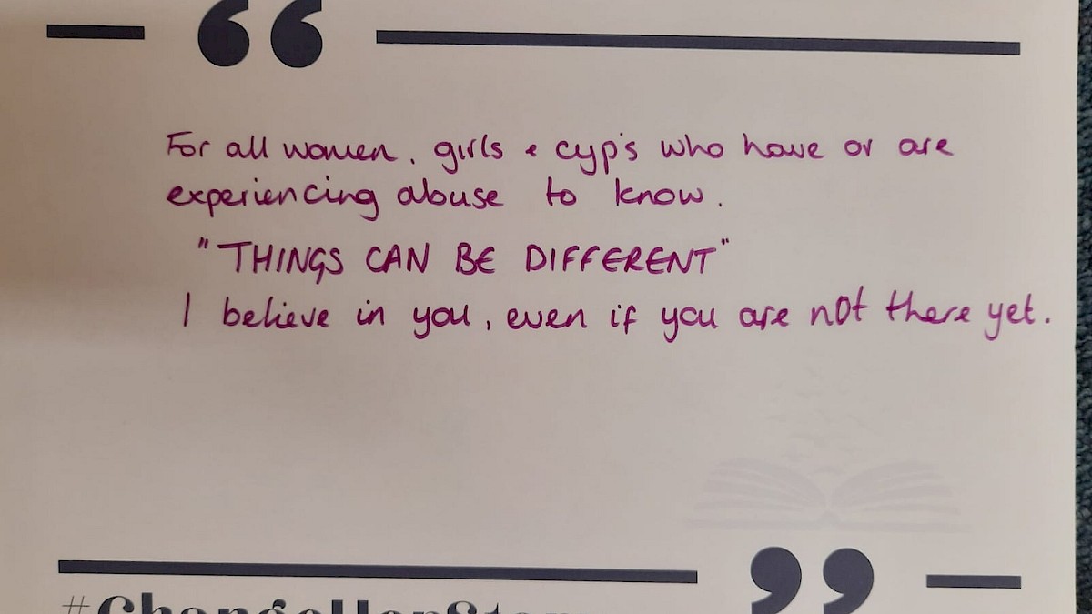 #ChangeHerStory Placards