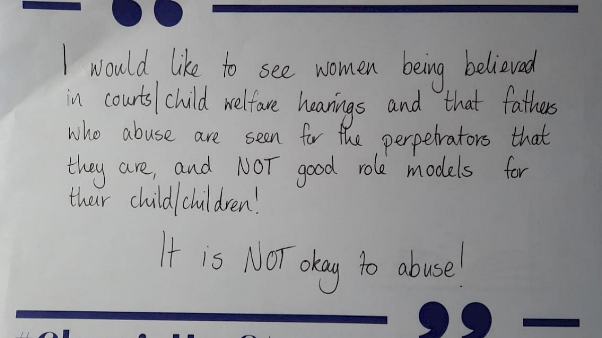 #ChangeHerStory Placards