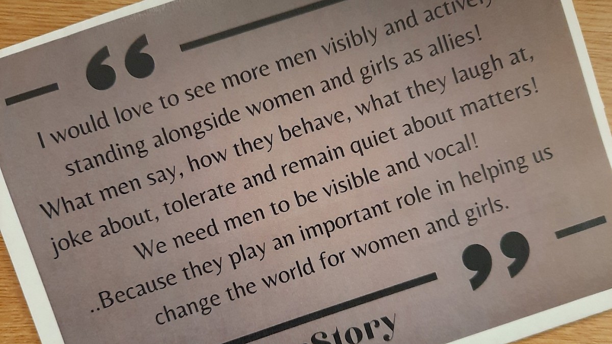 #ChangeHerStory Placards