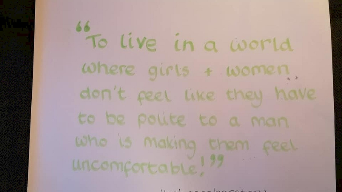 #ChangeHerStory Placards