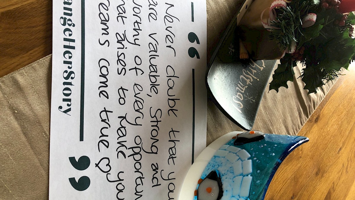 #ChangeHerStory Placards