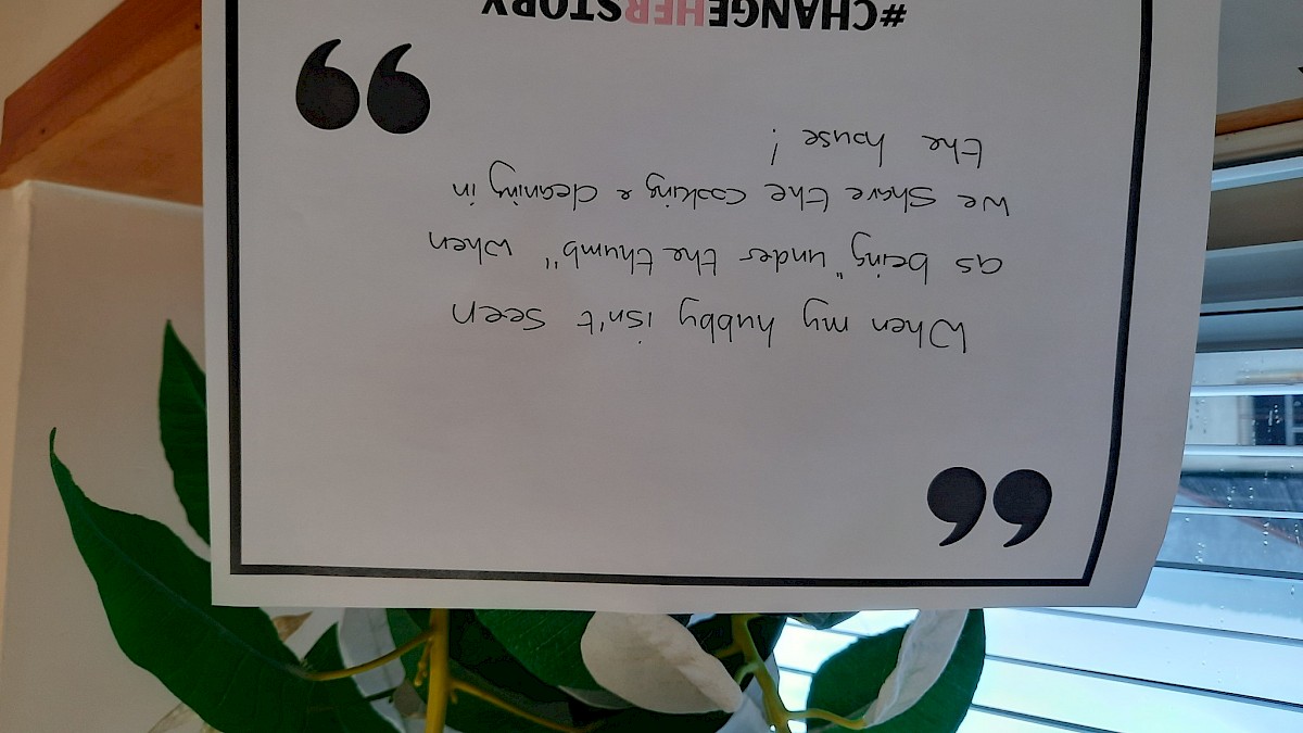 #ChangeHerStory Placards